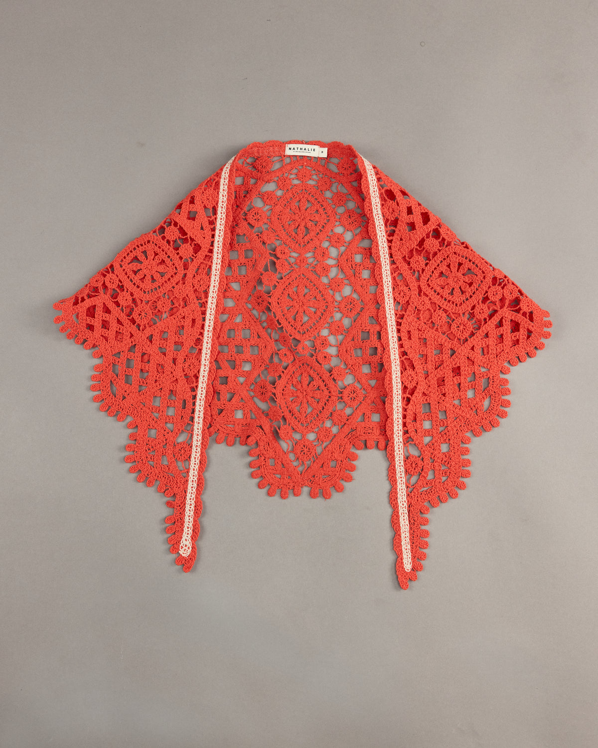 Jamalie sjaal in mandarin red