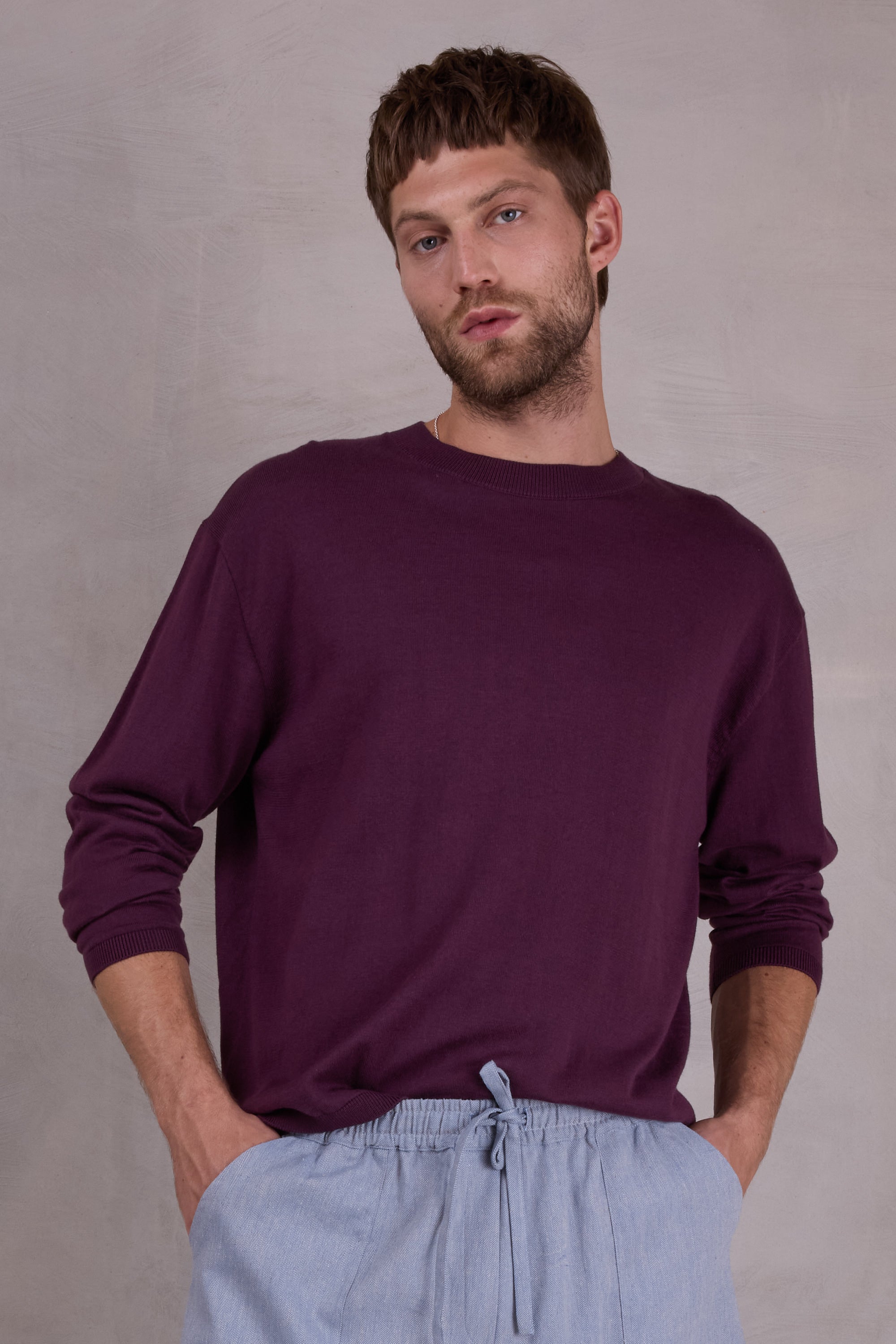 Oslo sweater in fig