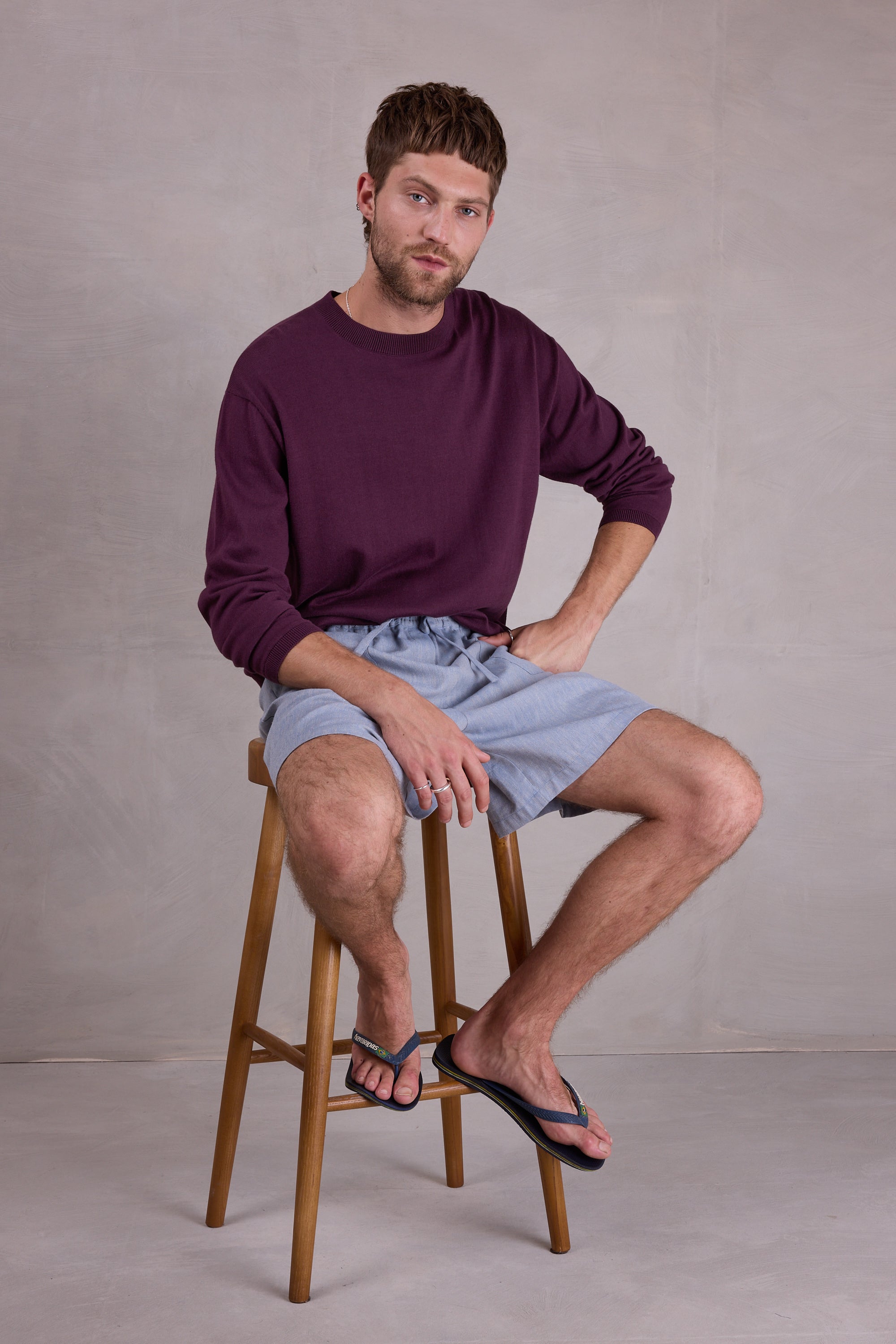 Oslo sweater in fig