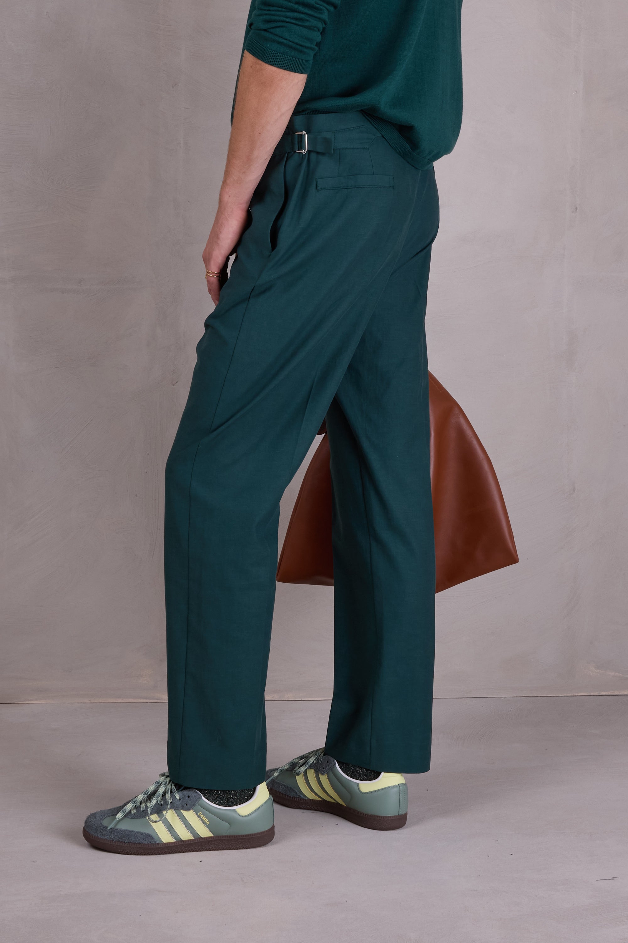 Fabrice trousers in bottle green