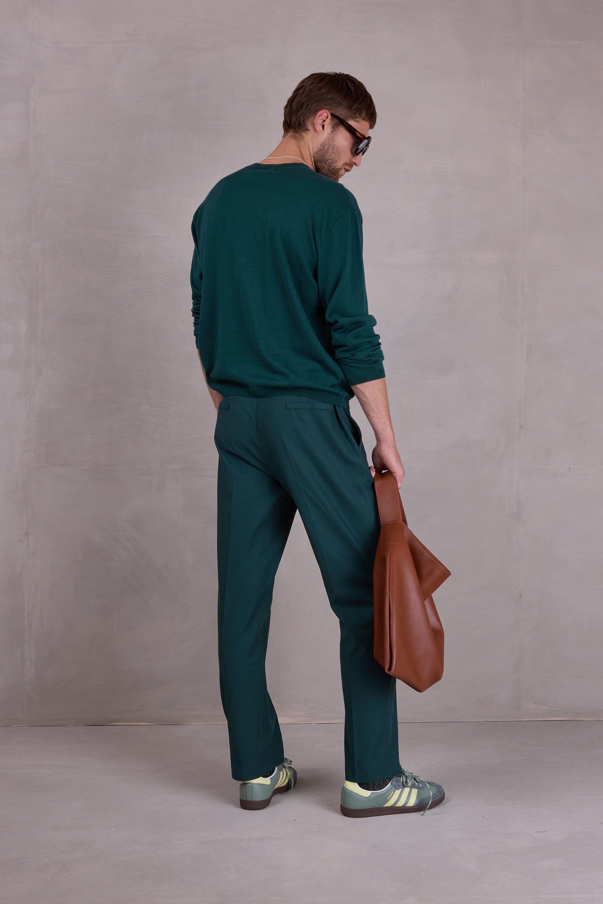 Fabrice trousers in bottle green