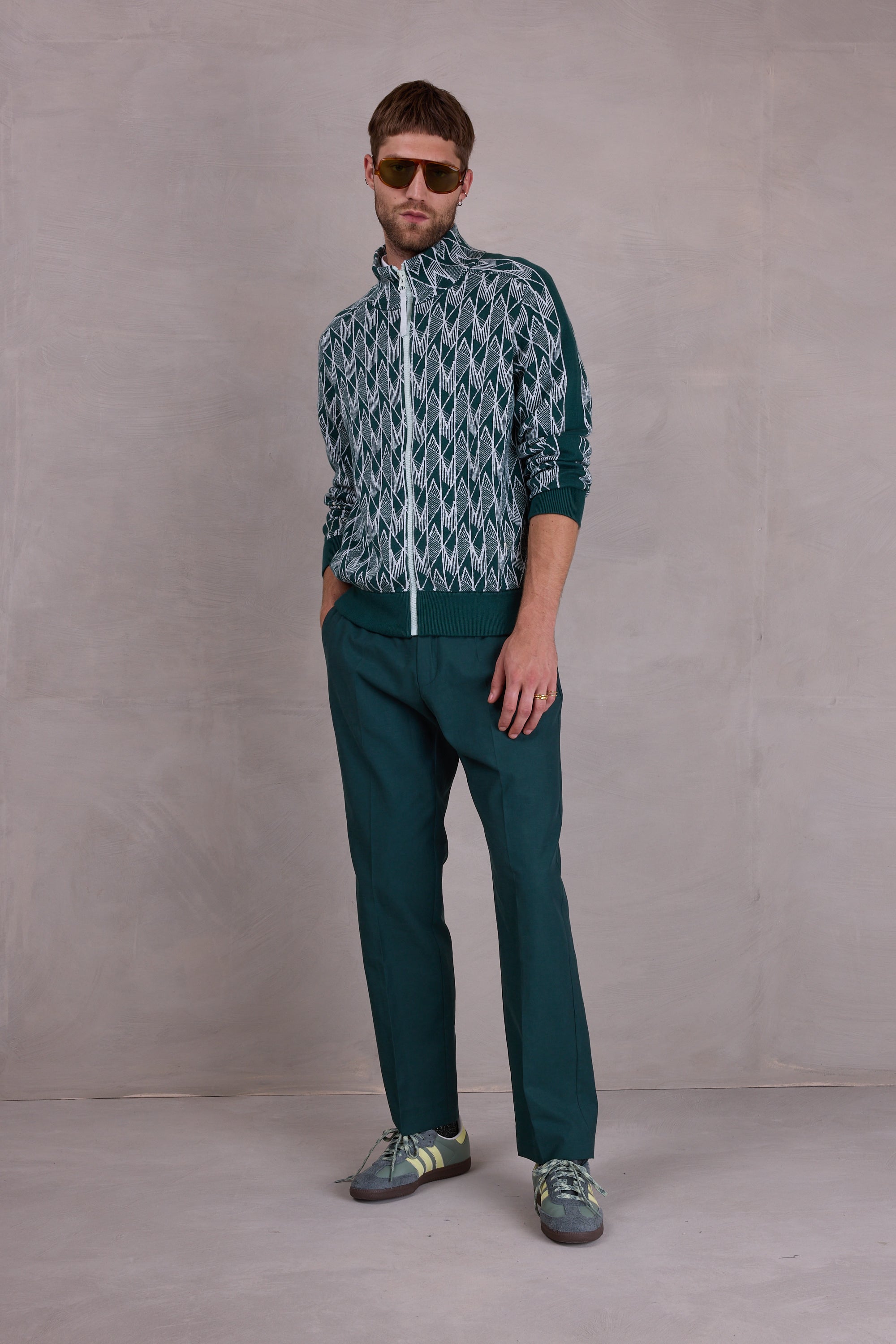 Fabrice trousers in bottle green