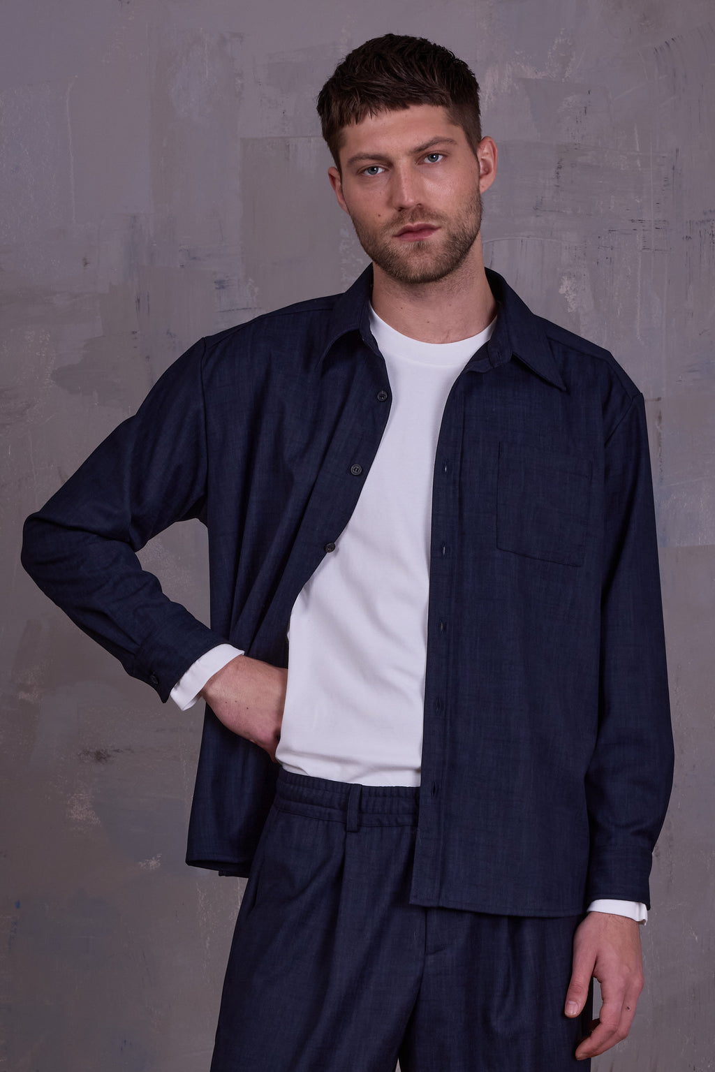 Gelesto shirt in deep blue