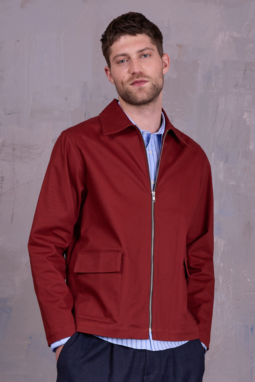 Gerre jacket in red clay