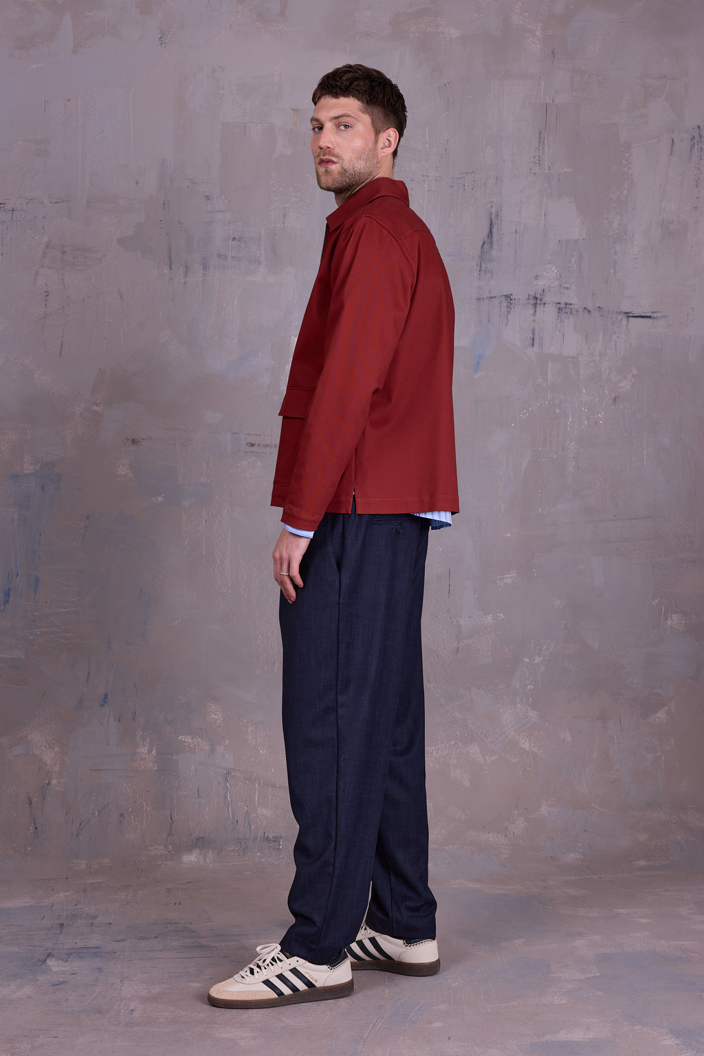 Gerre jacket in red clay