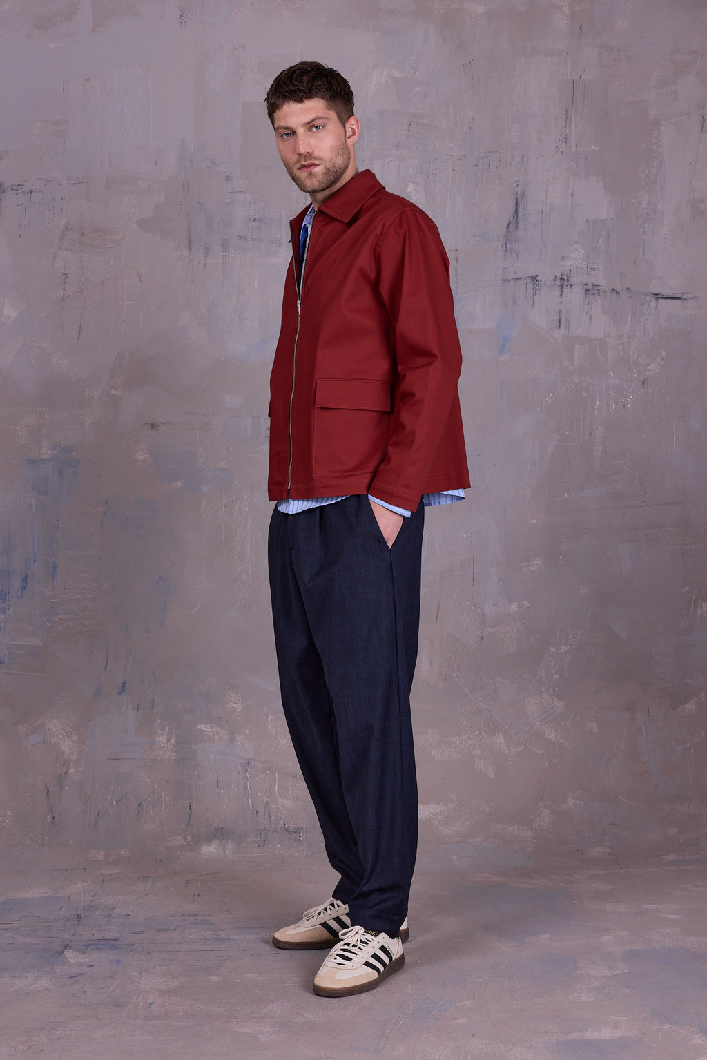 Gerre jacket in red clay