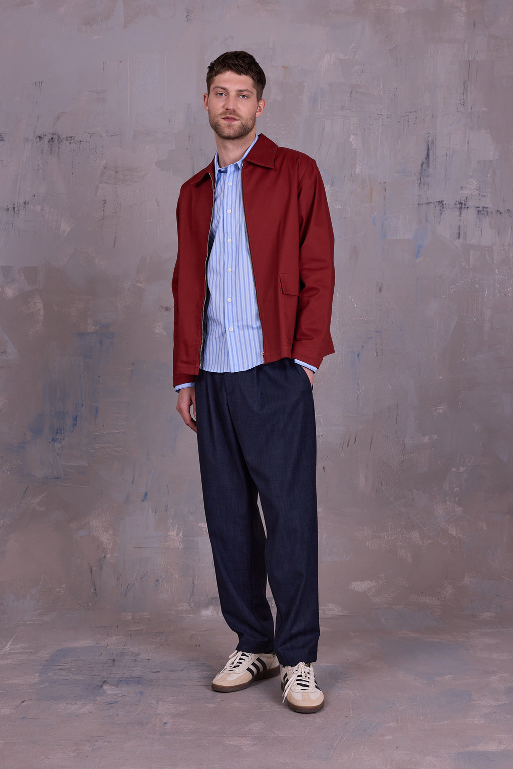 Gerre jacket in red clay