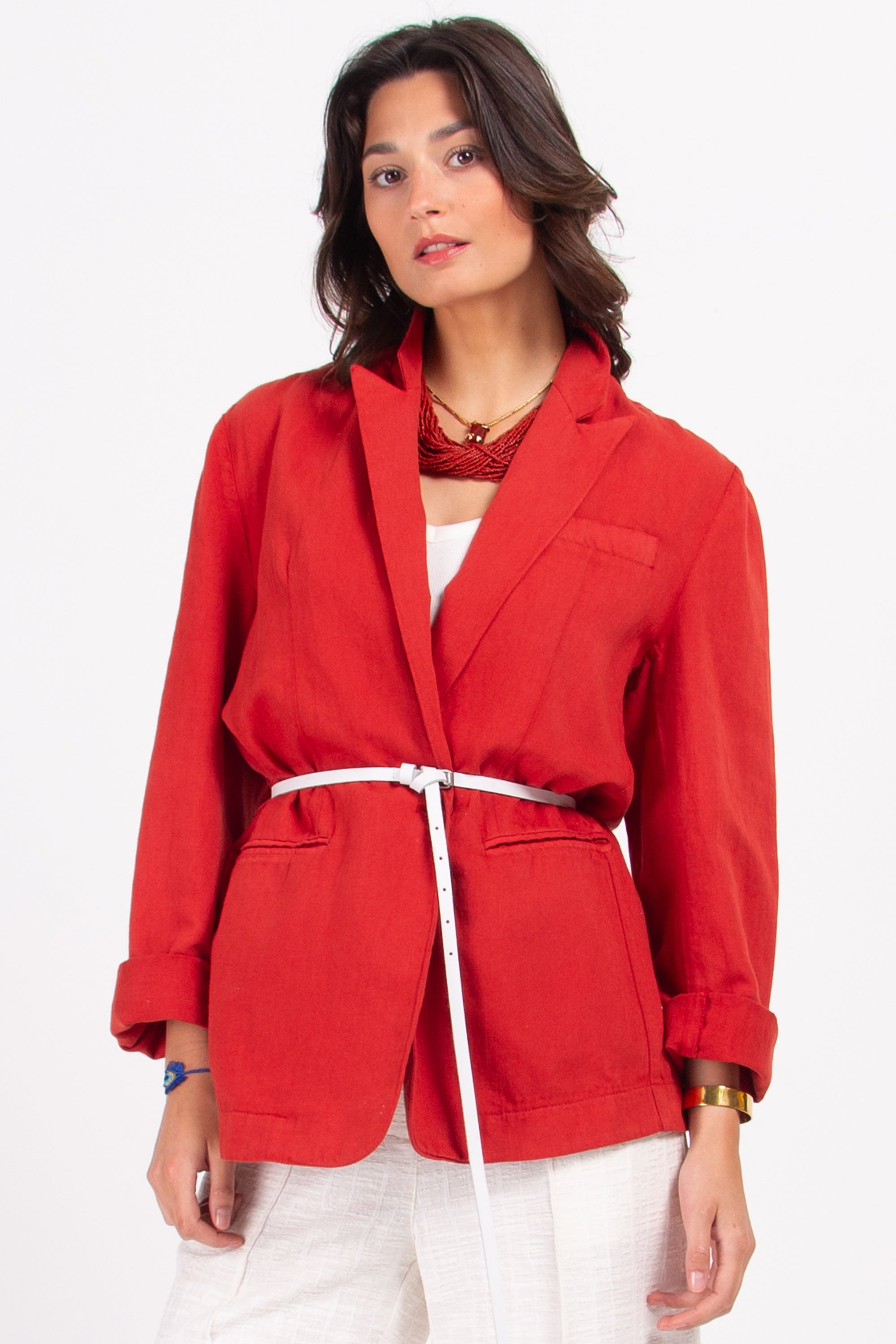 Ceinture étroite - blanc