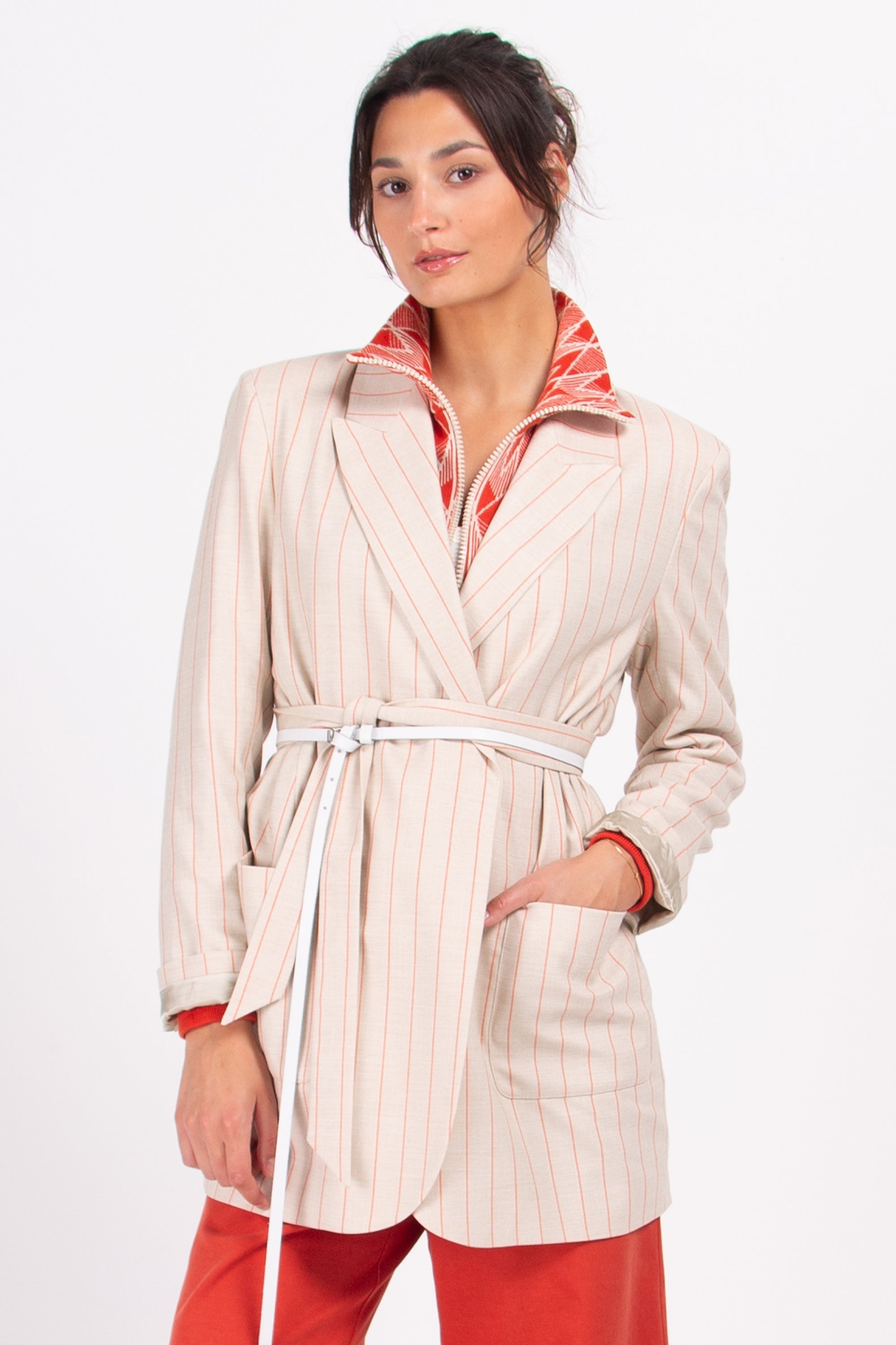 Ceinture étroite - blanc