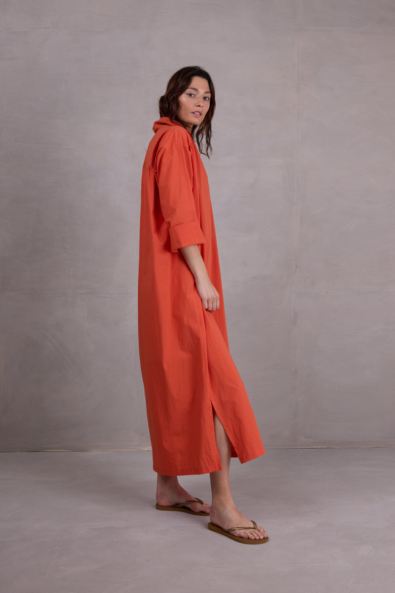Ferijn orange Kleid