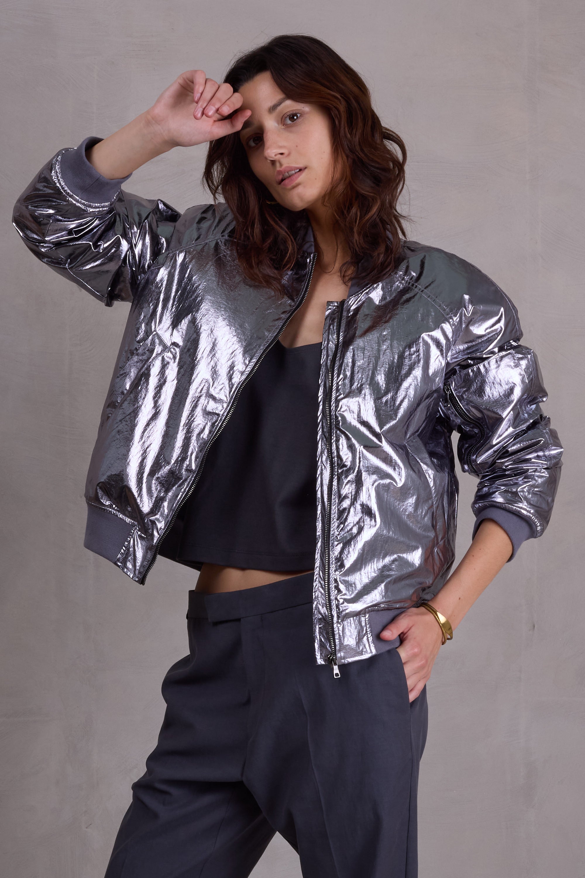 Bomber en argent Finn