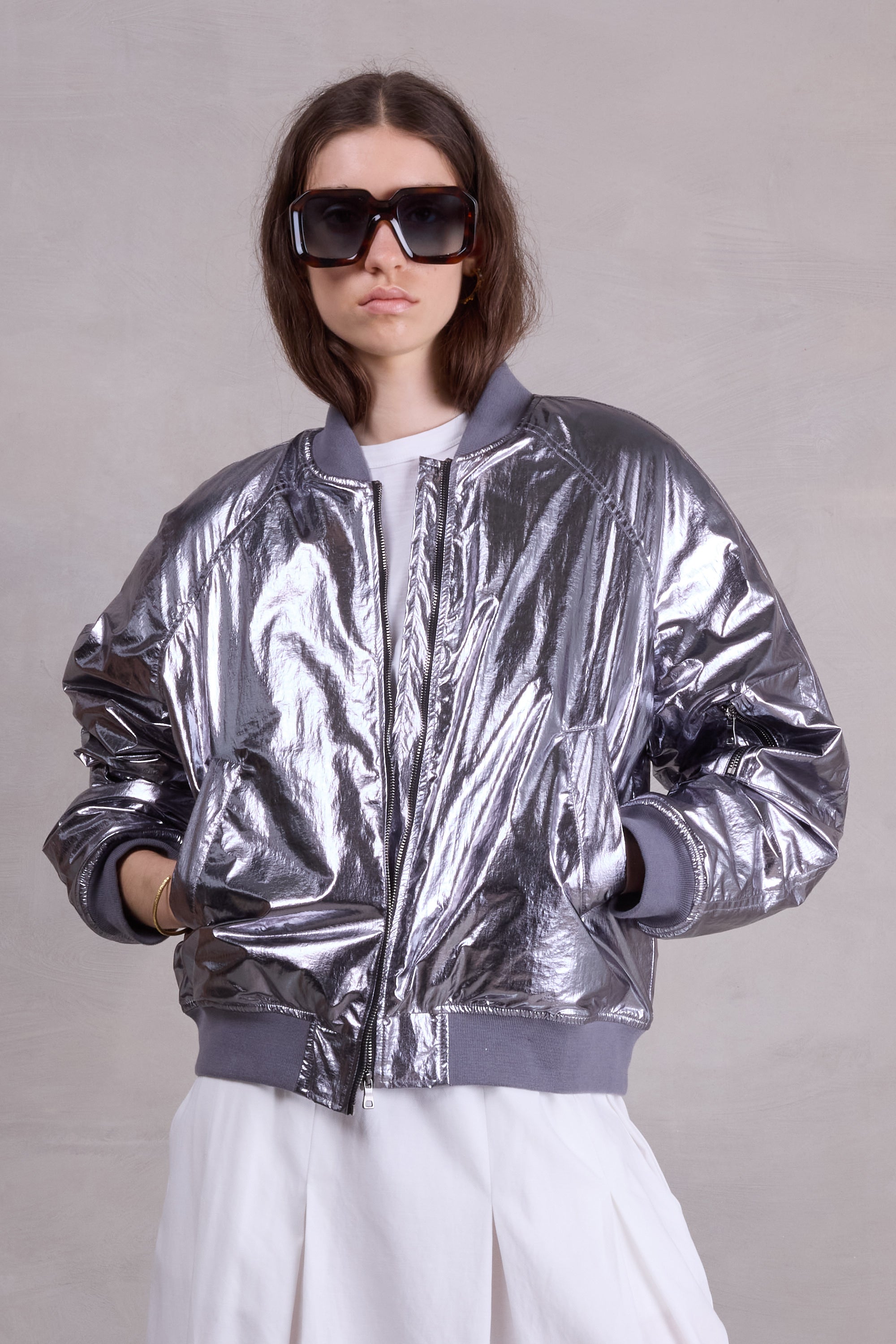 Bomber en argent Finn