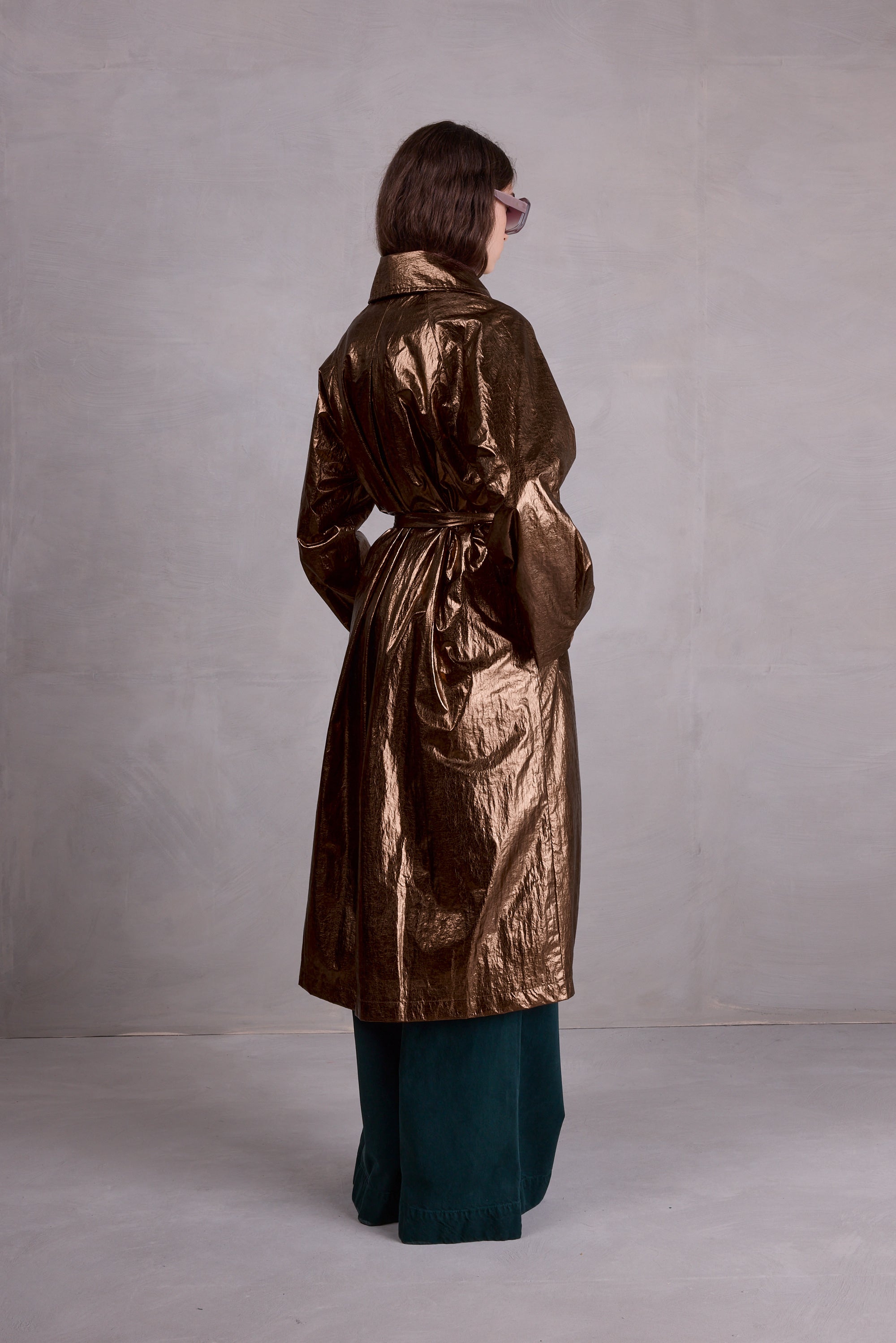 Manteau de trench en cuivre Ferdi