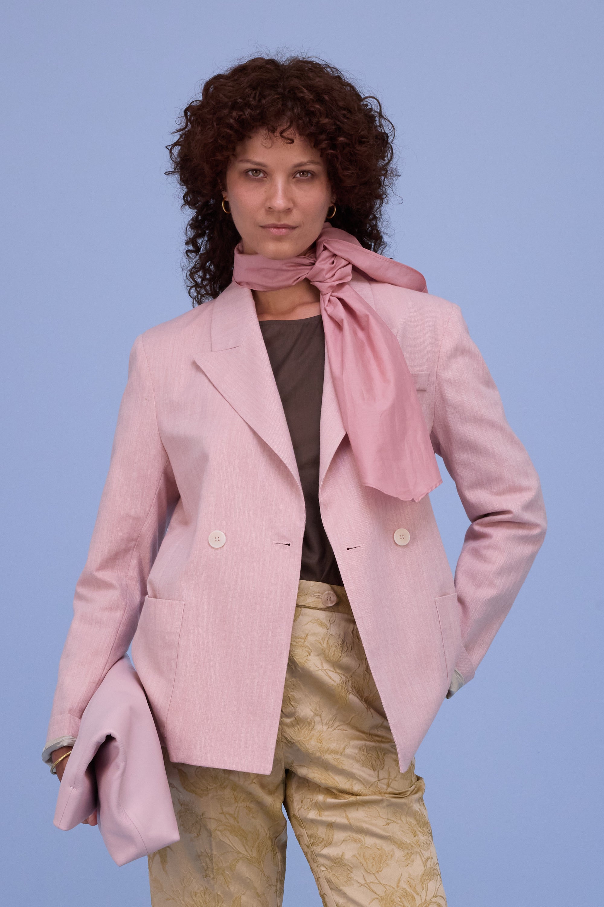 Hee sjaaltje in old rose