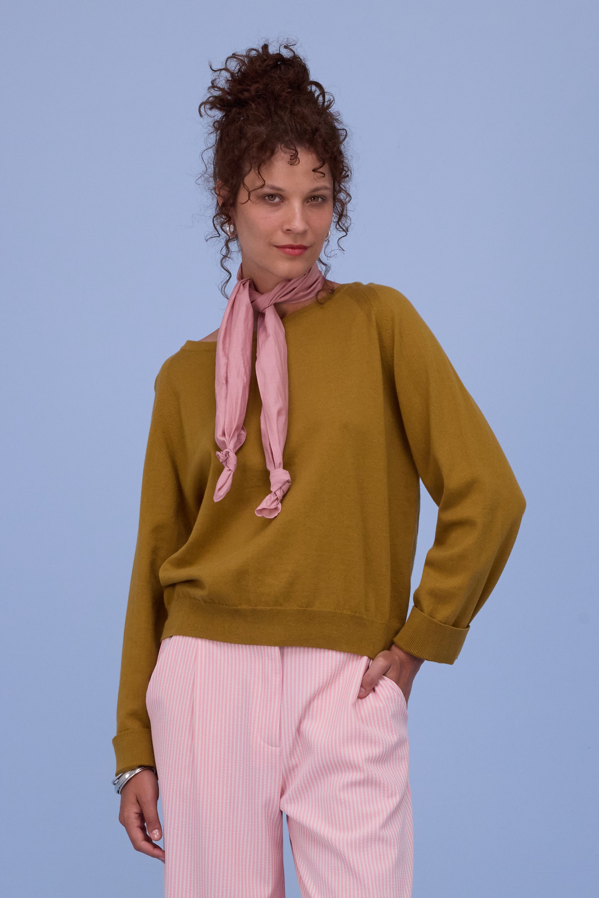 Hee sjaaltje in old rose