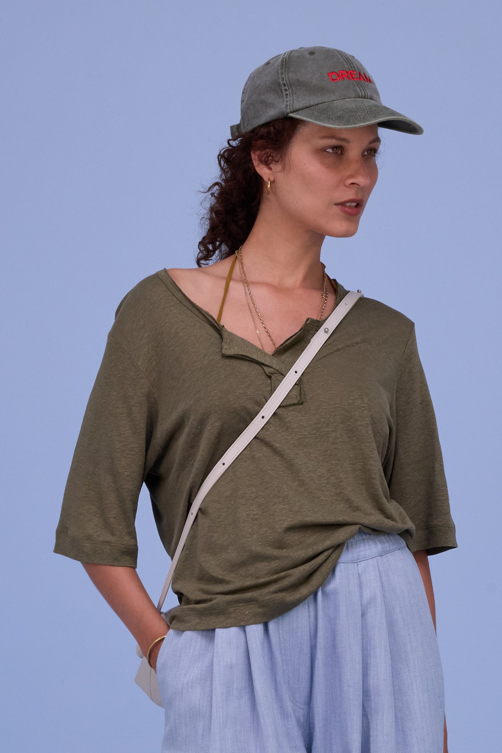 Harmony T-shirt in dark olive