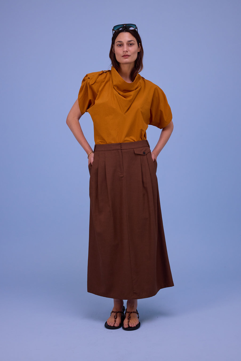 Flora blouse in desert sun