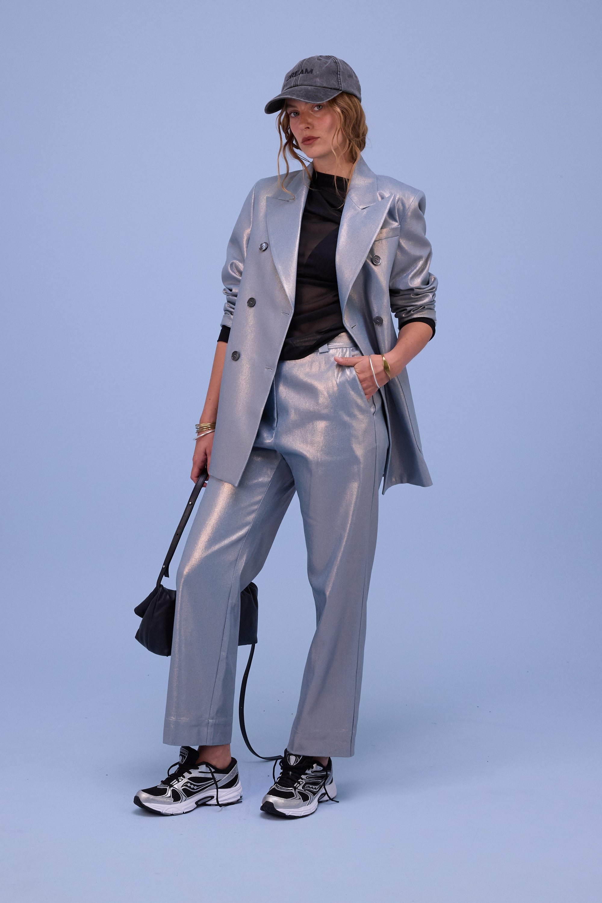 Anna T-shirt in black mesh