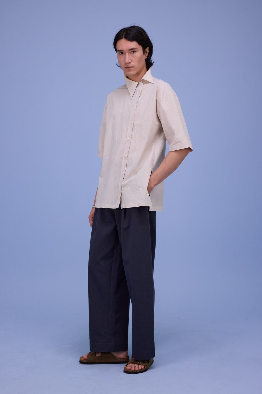 Hestia hemd in chalk white