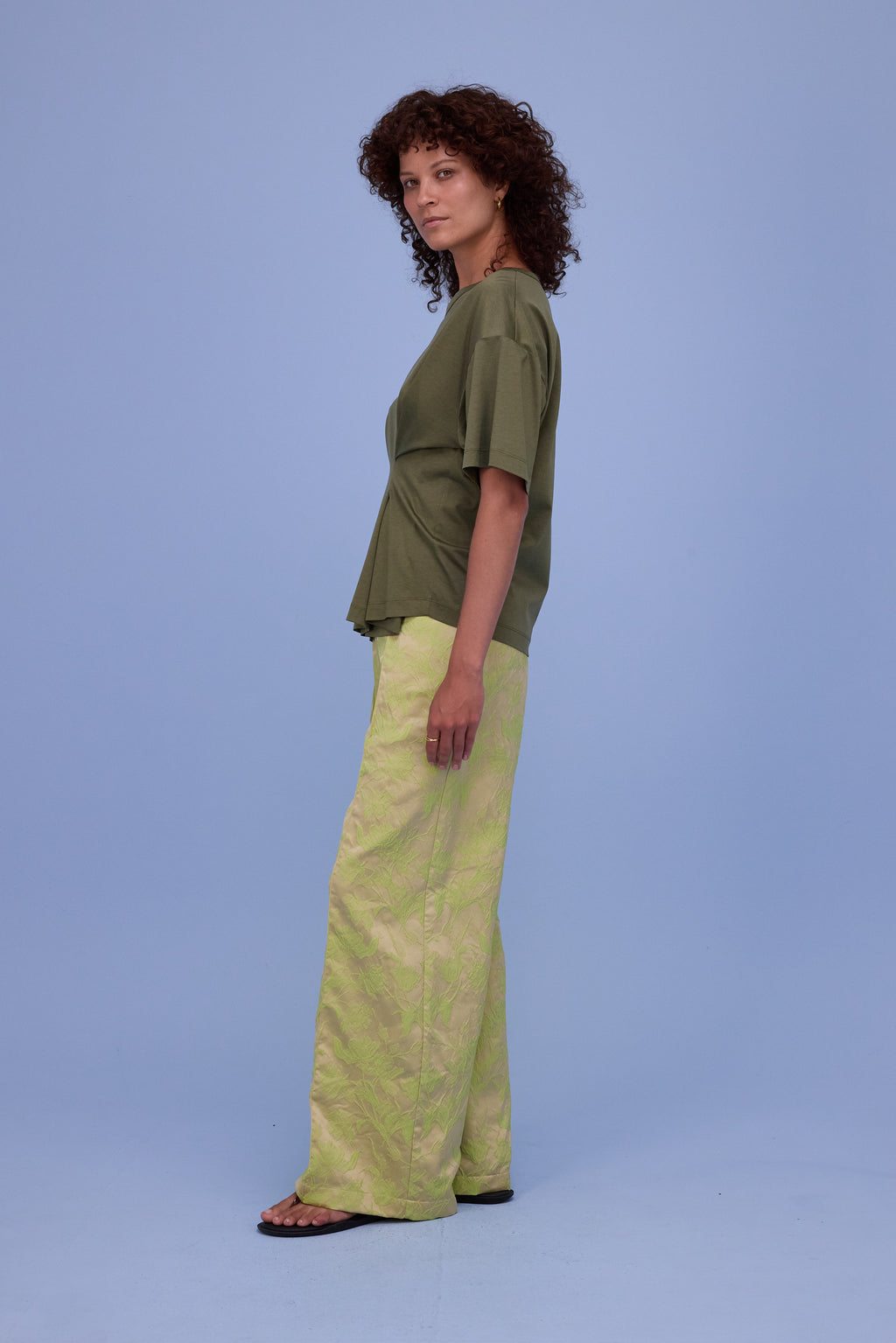 Hanka T-shirt in dark olive