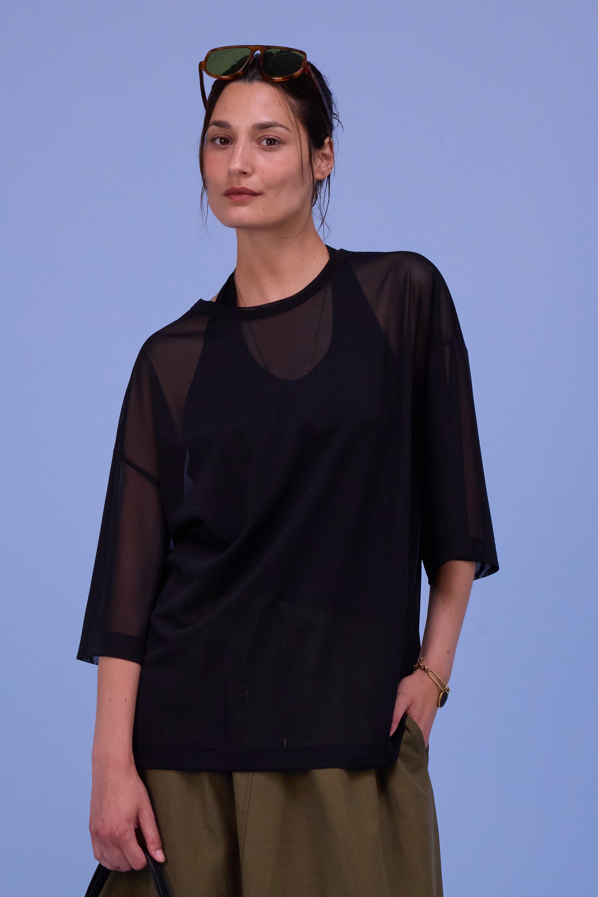 Harris T-shirt in black mesh