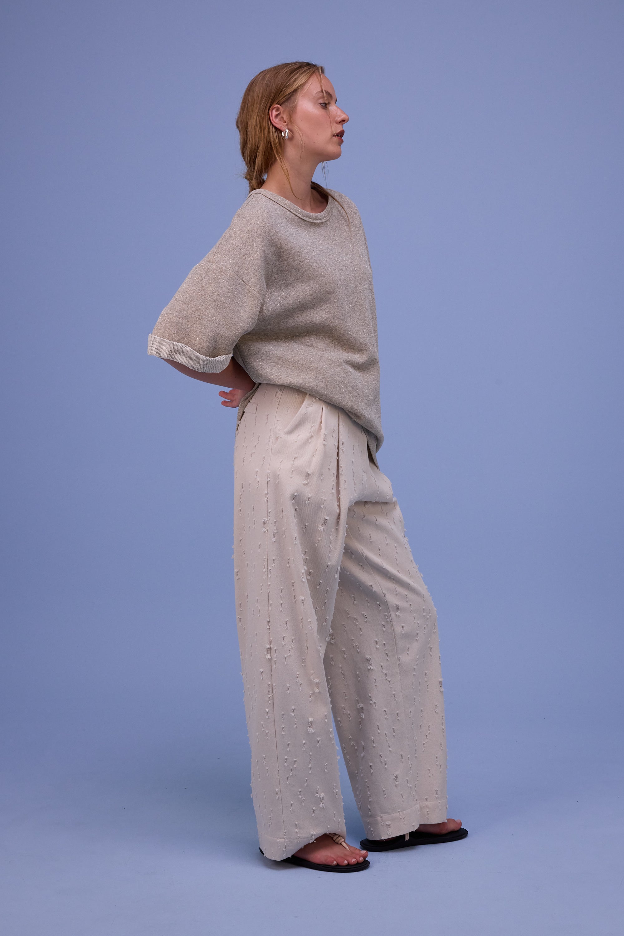 Harris T-shirt in gold lurex