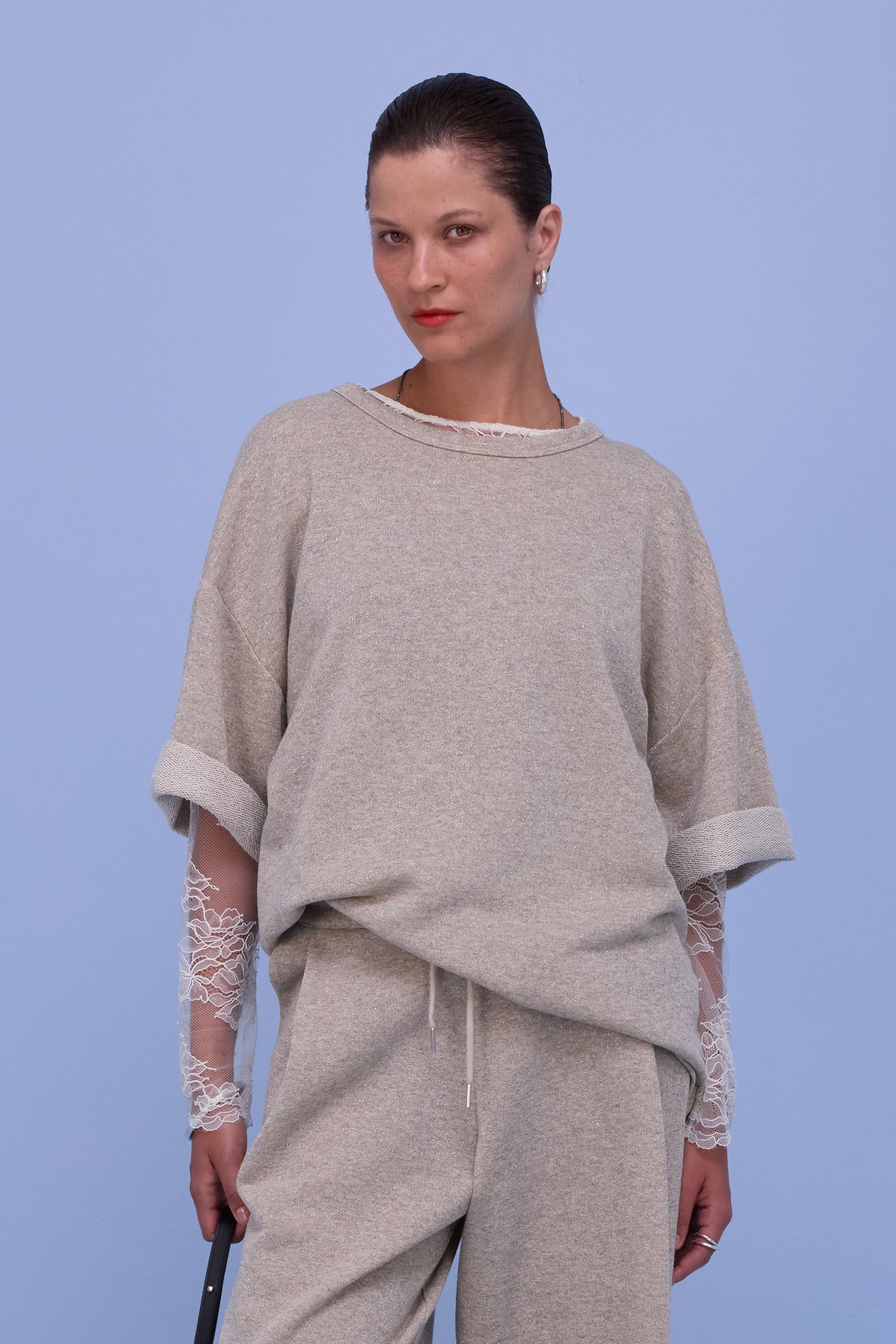 Harris T-shirt in gold lurex