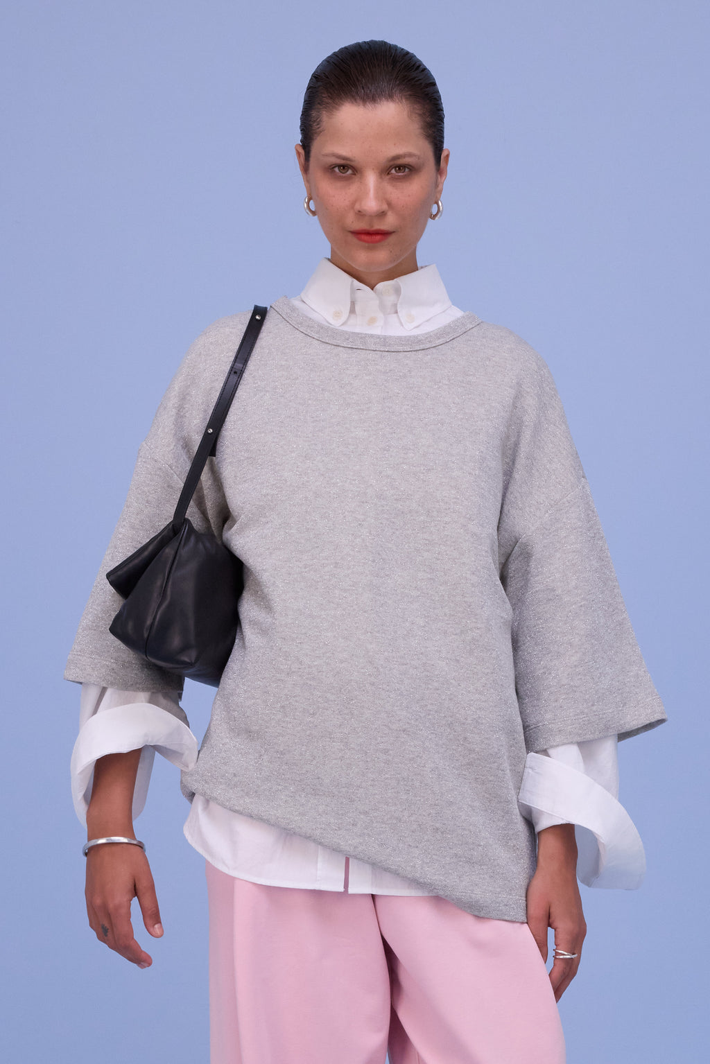 Harris T-shirt in silver lurex