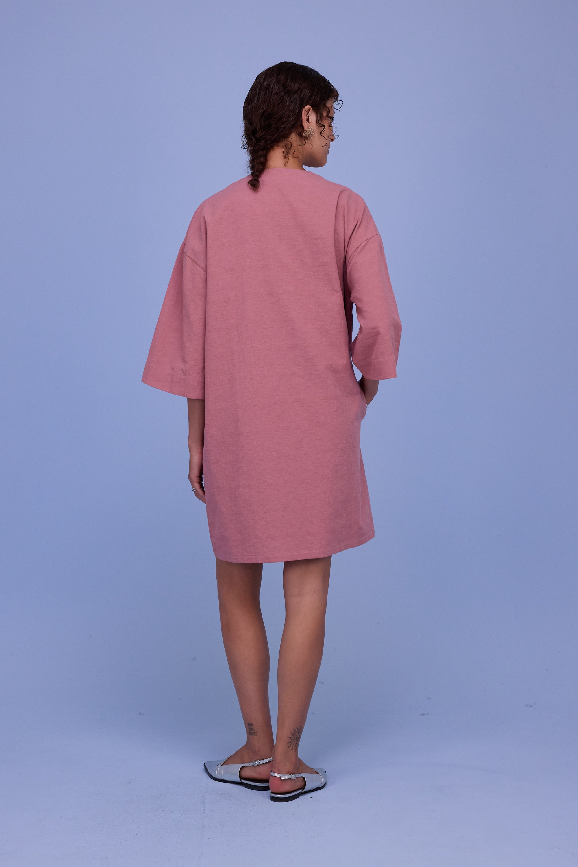 Harlow jurk in old rose