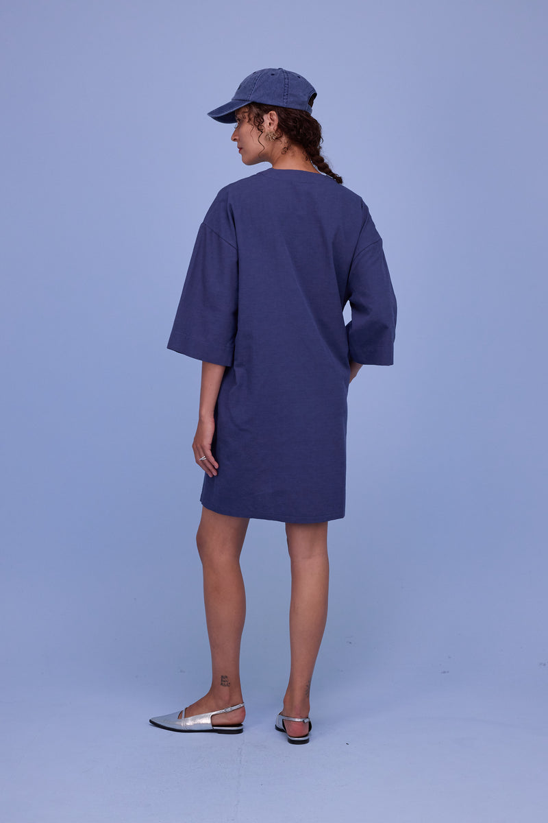 Harlow jurk in marlin blue