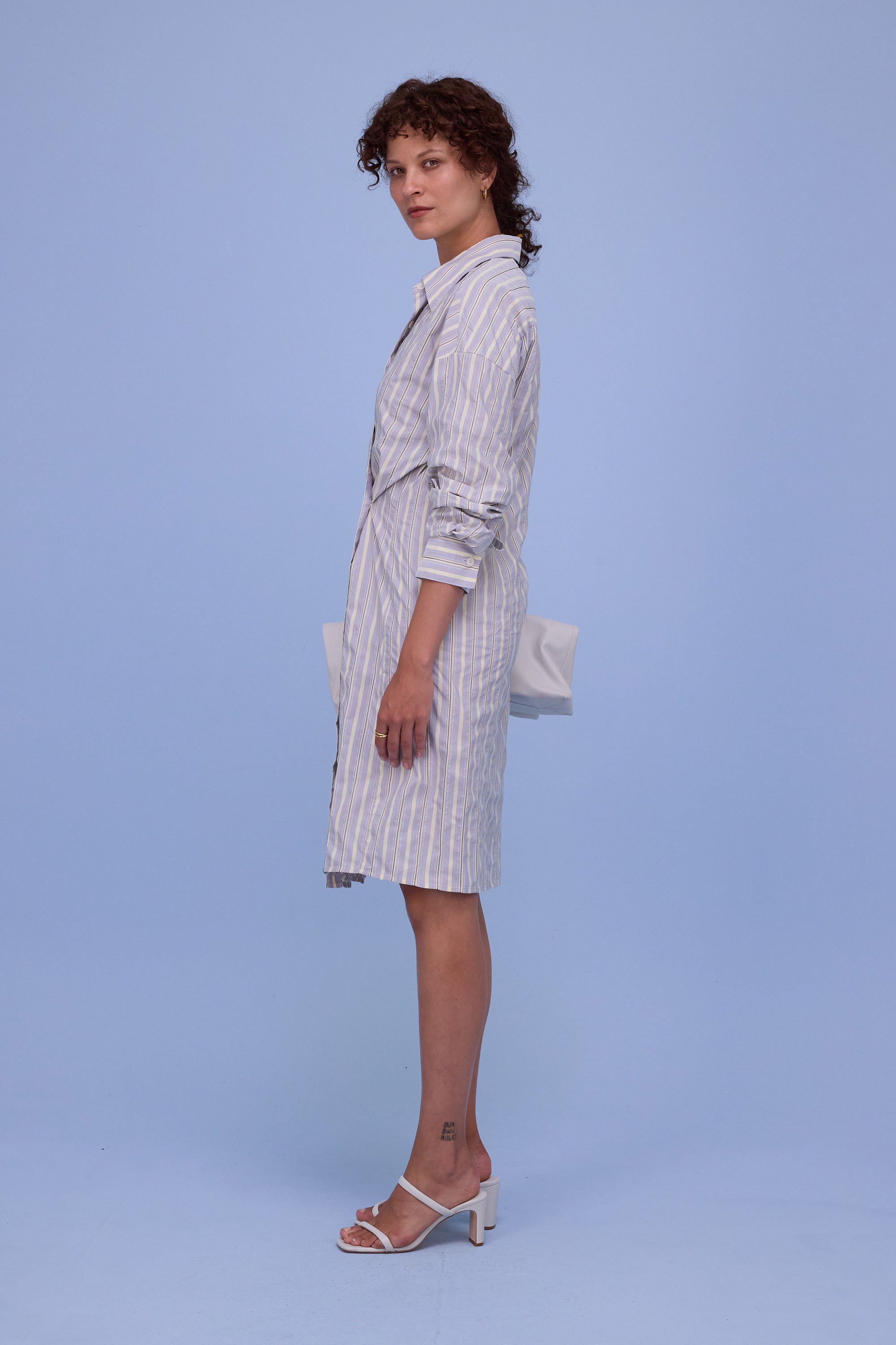 Gardena dress in grey black checks