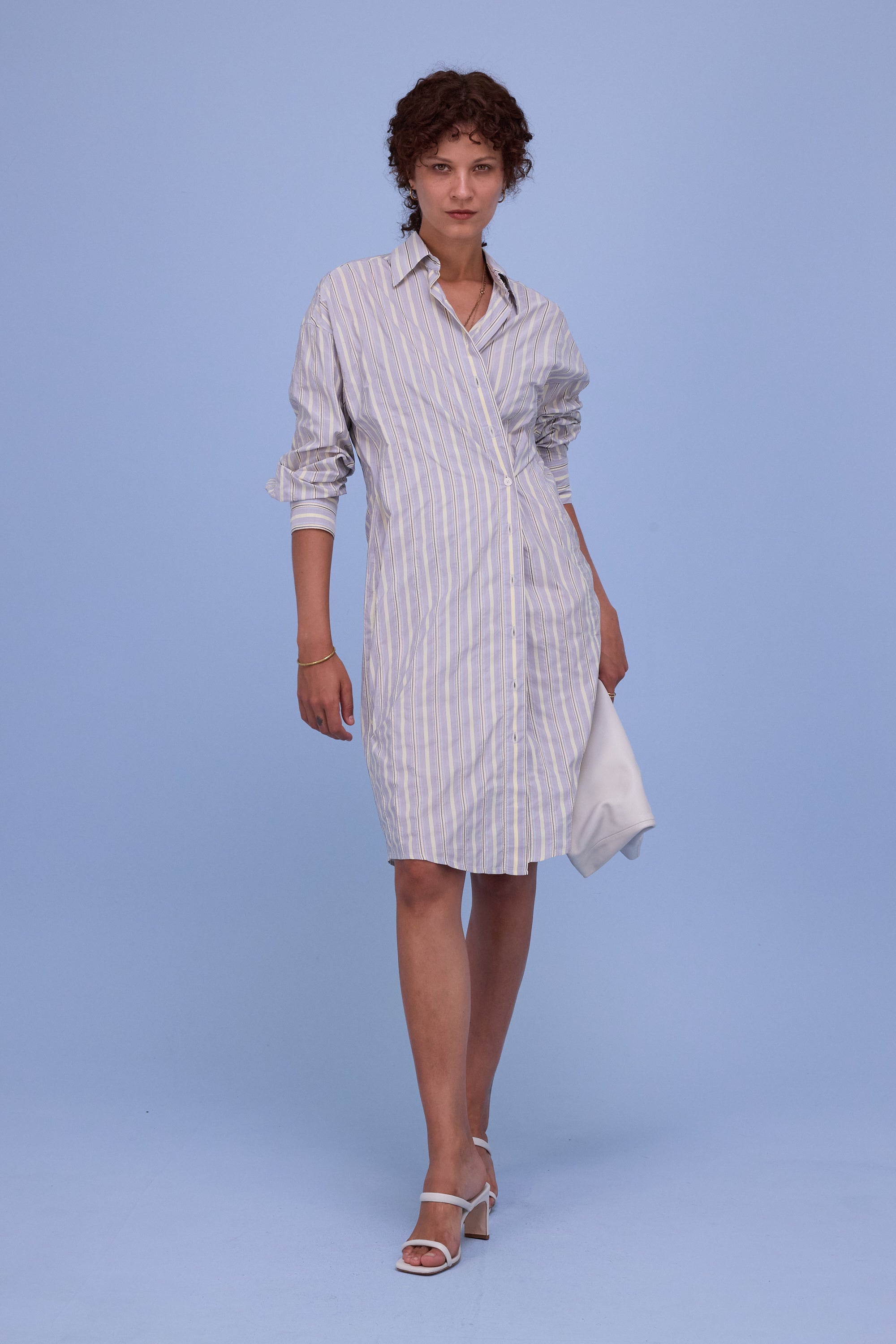 Gardena dress in grey black checks