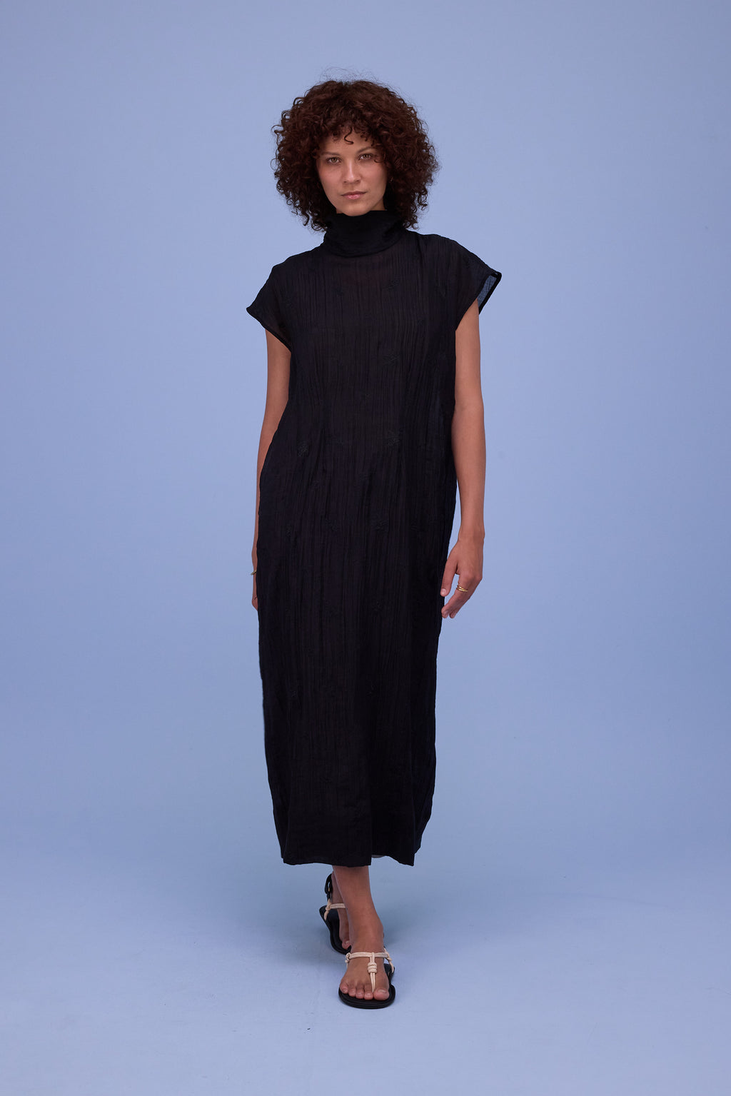 Hazel dress in black verbena