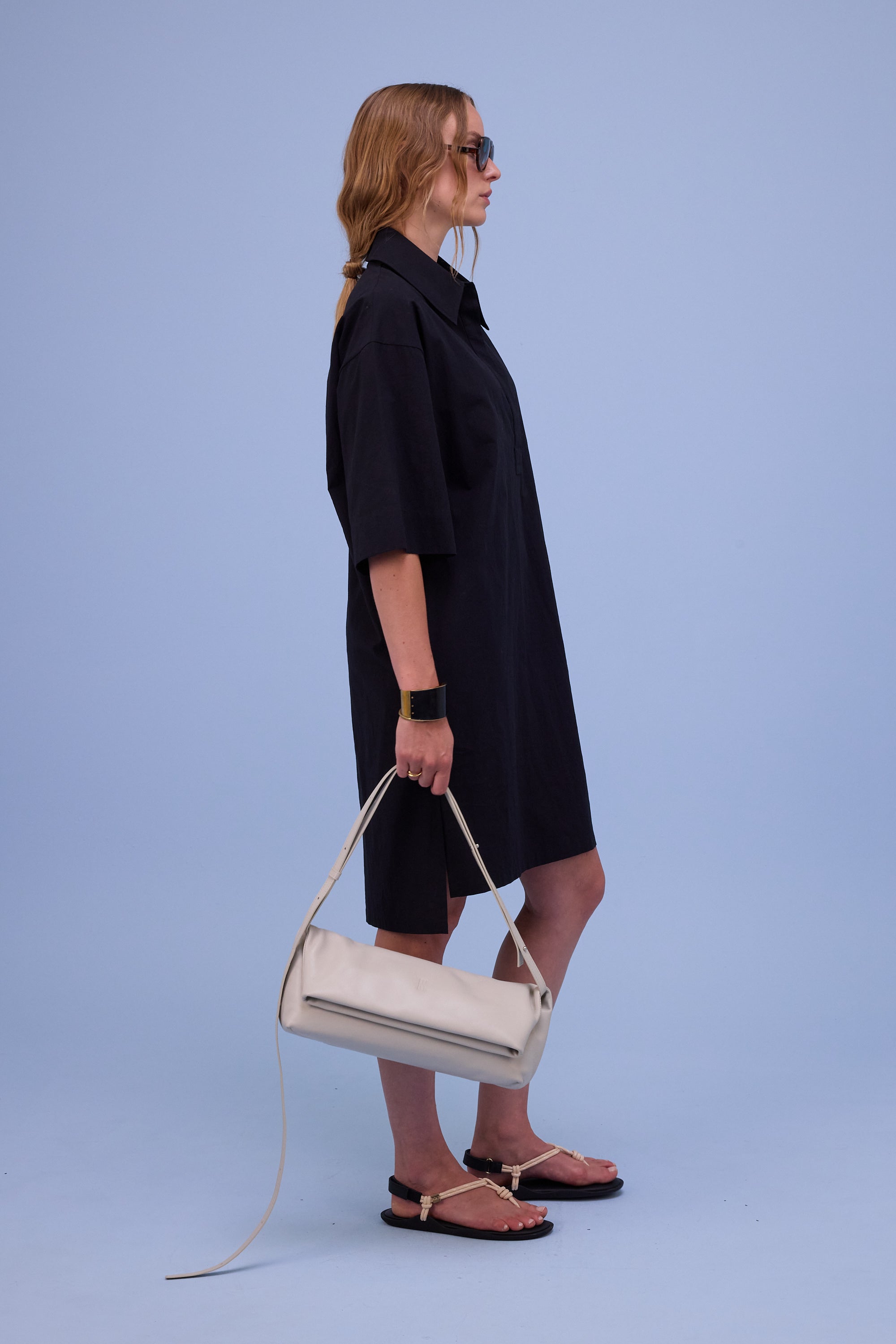 Hester zwarte polo-jurk