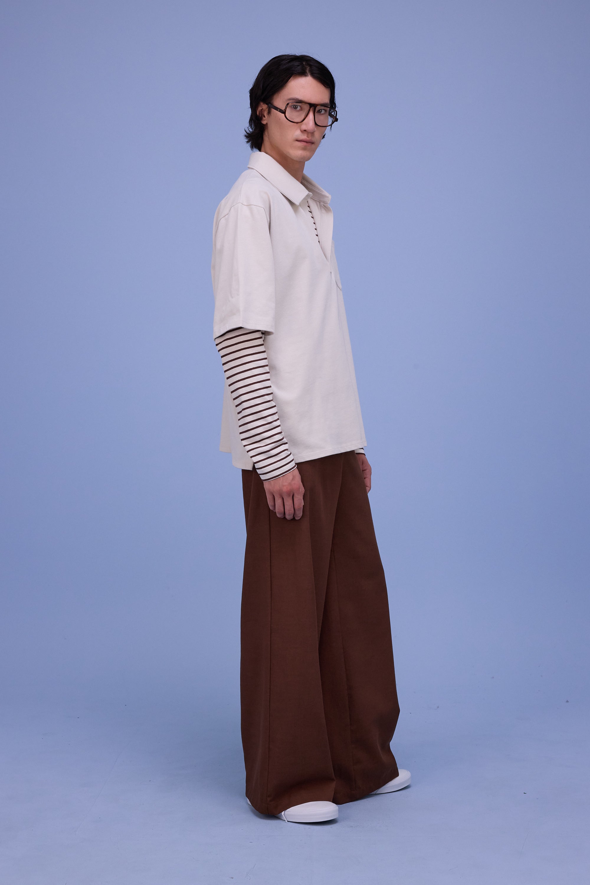 Hunter polo in almond