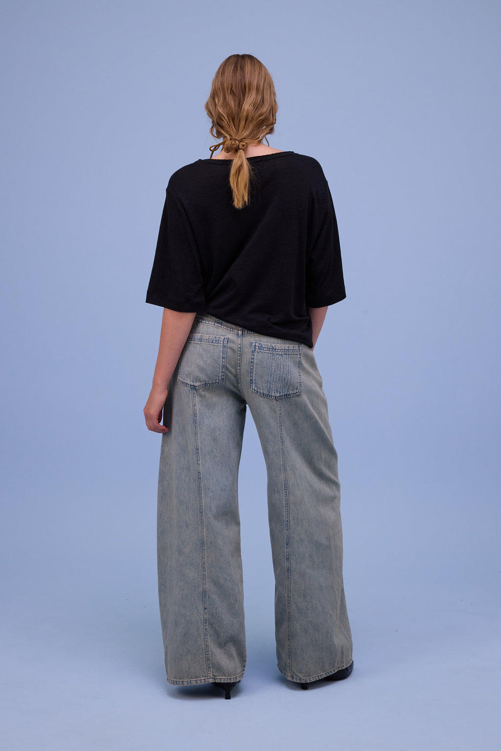 Horijn trousers in sand denim