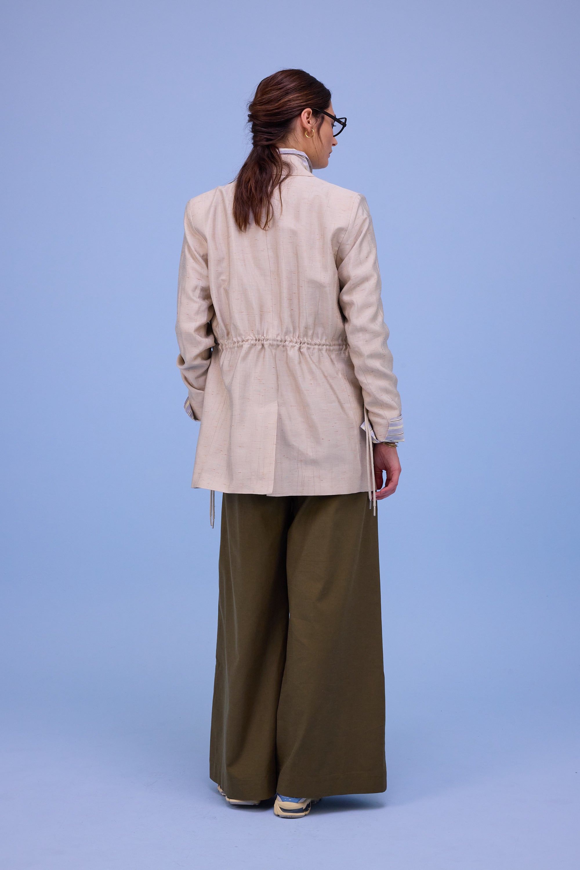 Harmon blazer in champagne santoso