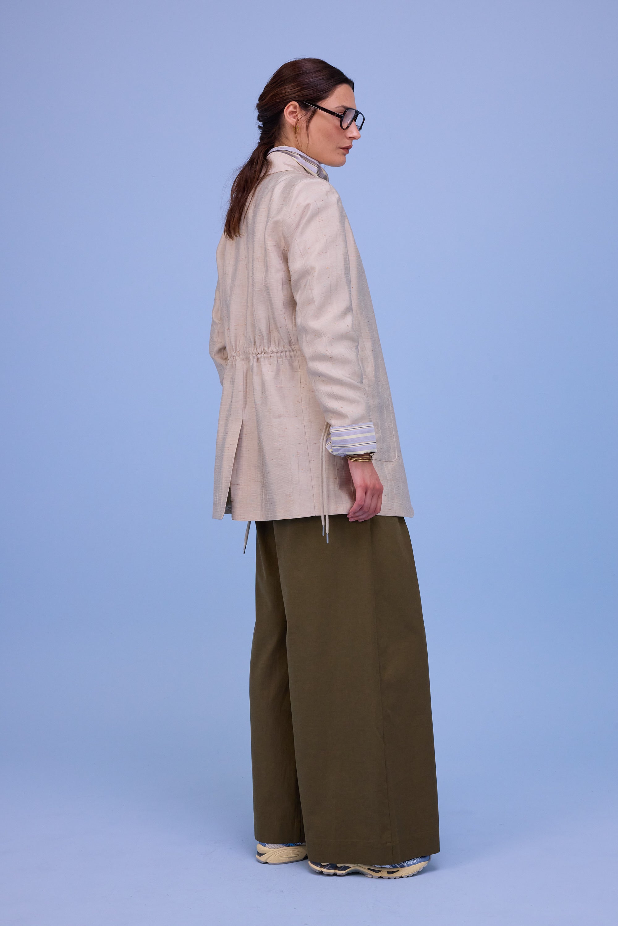 Harmon blazer in champagne santoso