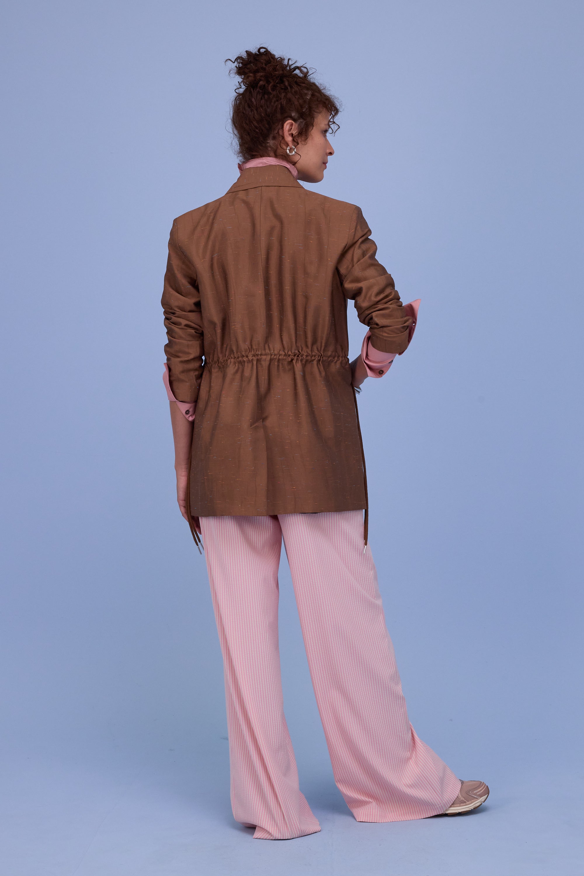 Harmon blazer in biscuit santoso