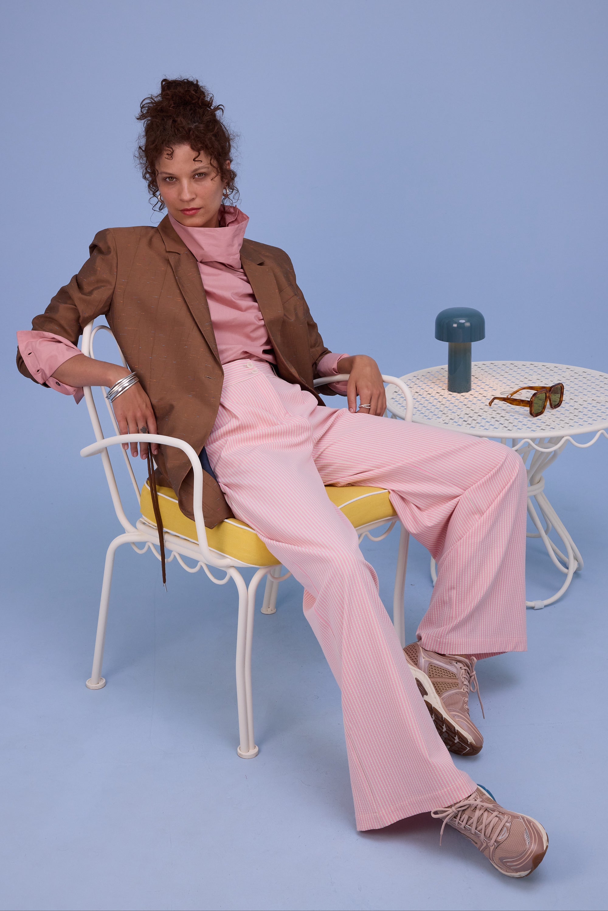 Harmon blazer in biscuit santoso