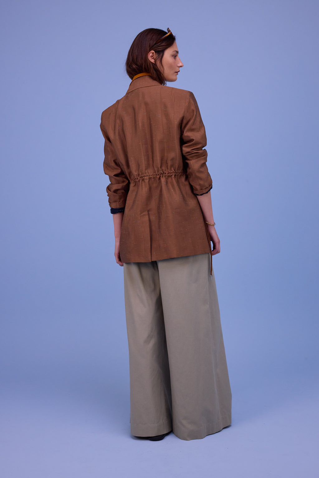 Harmon blazer in biscuit santoso