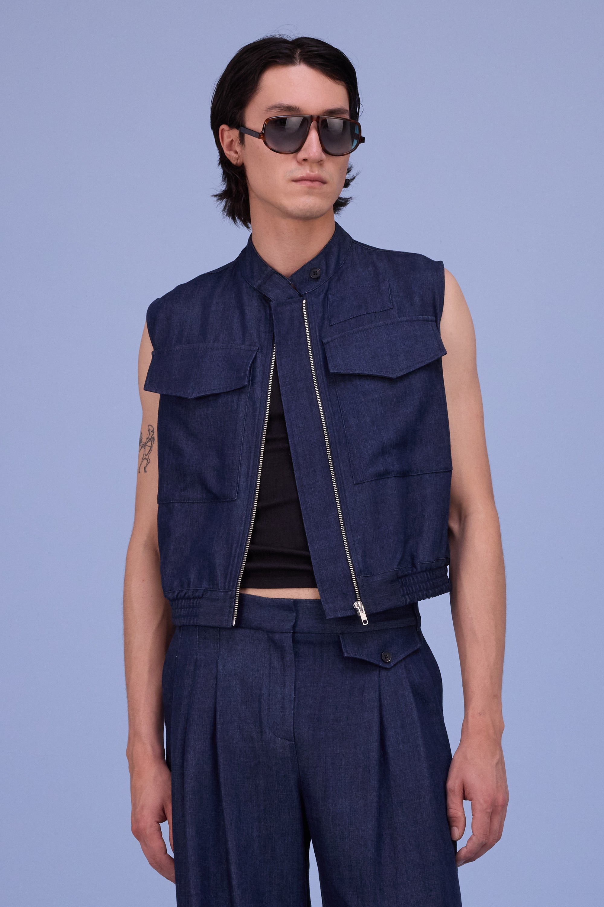 Fallonn jacket in soft denim