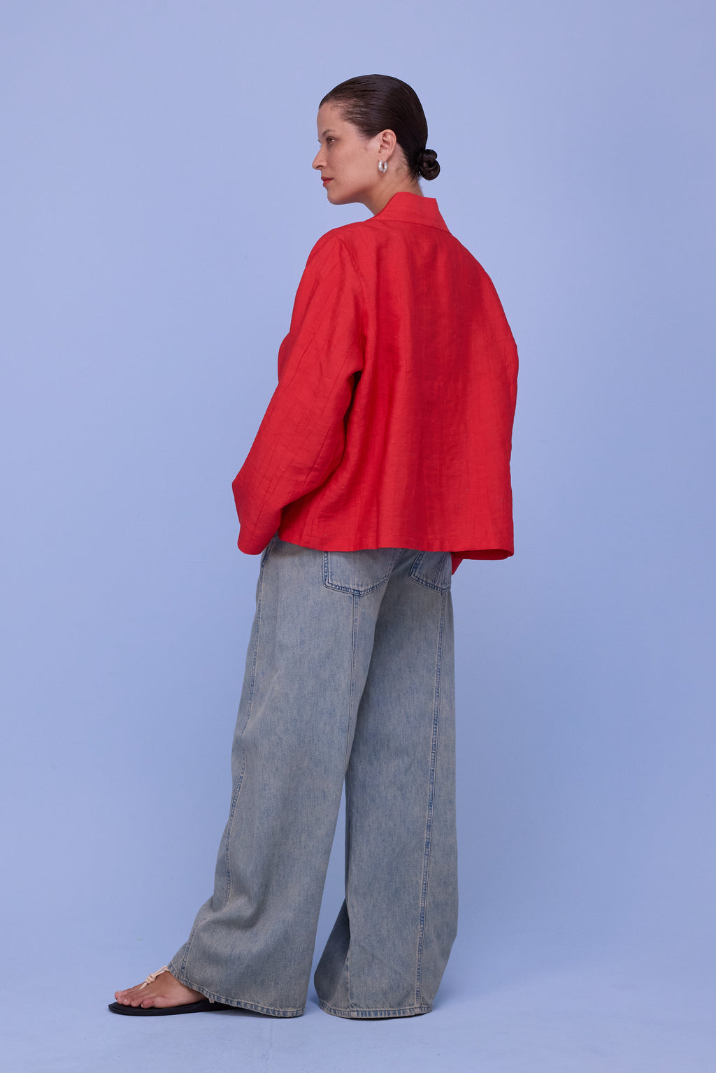 Flenn kimono in fiesta red santoso