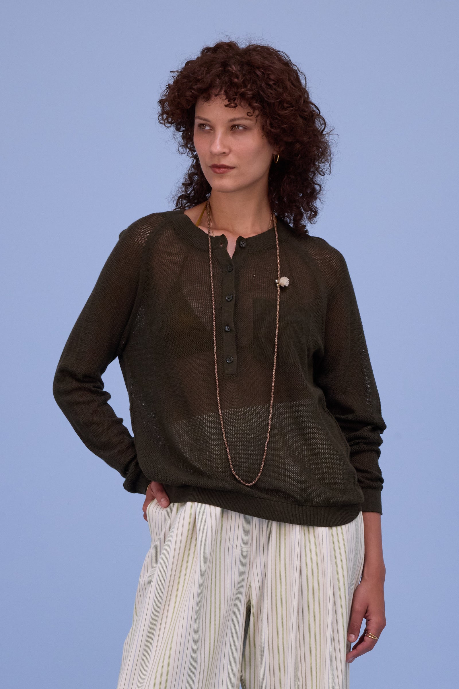 Hartford trui in nori green