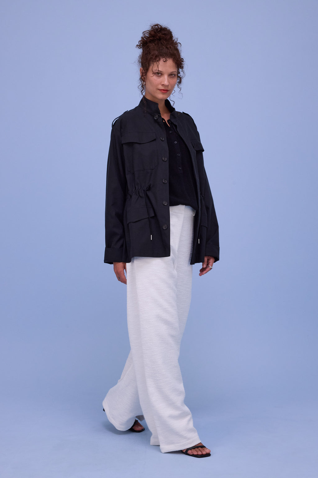 Hartford knitted sweater in black 