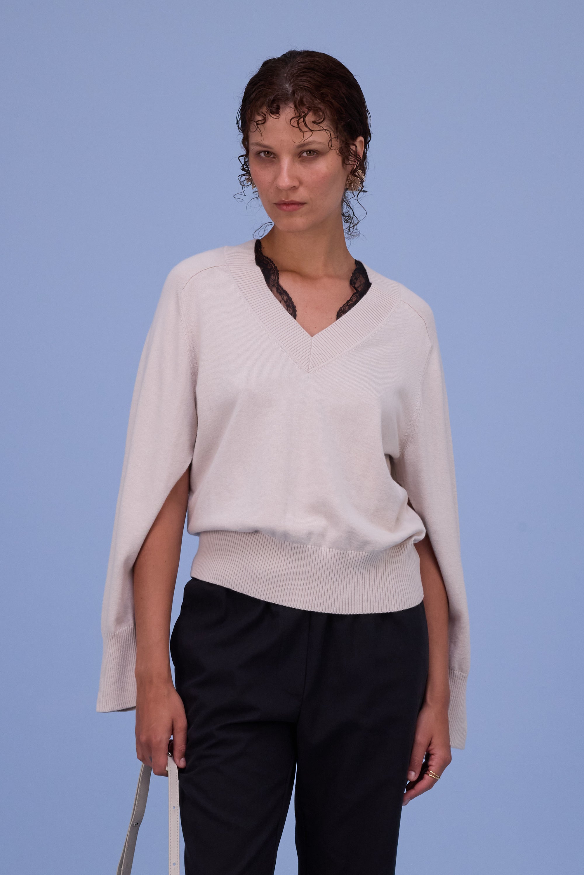 Hobart trui in almond