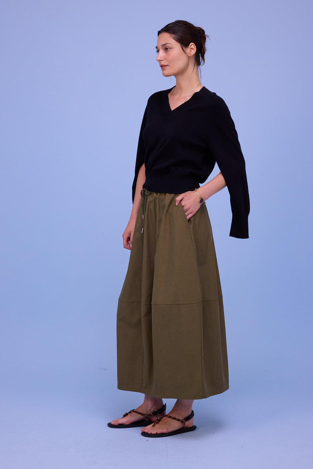 Hobart knitted sweater in black