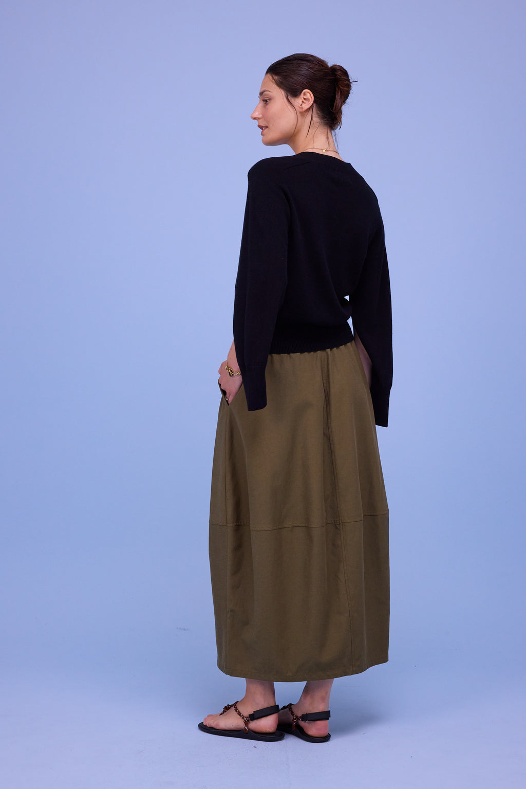 Hobart knitted sweater in black