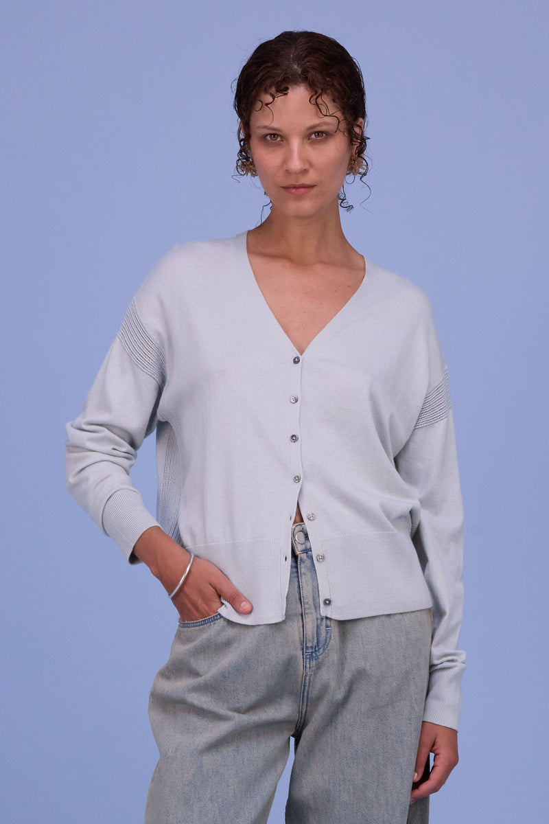 Halden cardigan in springwater