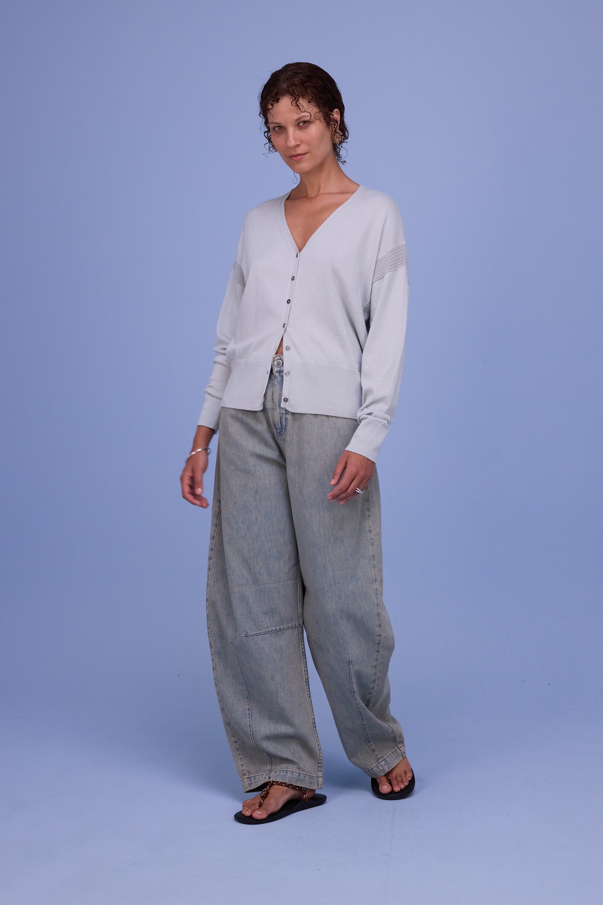 Halden cardigan in springwater